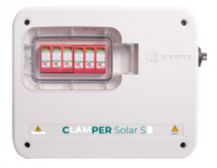 STRING BOX CLAMPER SOLAR SB 1040V 20A 2E/1S. N MODL COM CHAVE SECCIONADORA